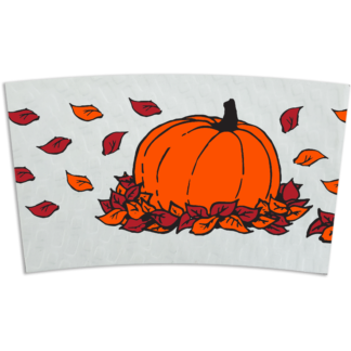 Hello Fall Pumpkin (Front and Back Print) - White Sleeves